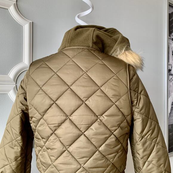 Joie Hetal Hooded Wool Coat With Faux Fur Trim Size Medium - Picture 9 of 12